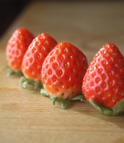 ミニいちごの整列