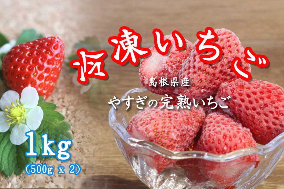 安来市ふるさと納税返礼品　冷凍いちご